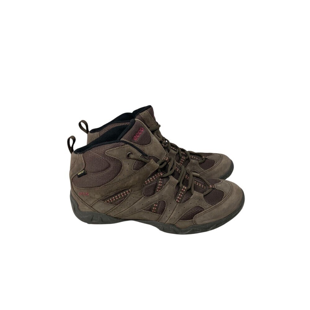 ECCO Women's Size 11 Hiking Shoes Performance Cusco Mid Gore-Tex Brown Leather
